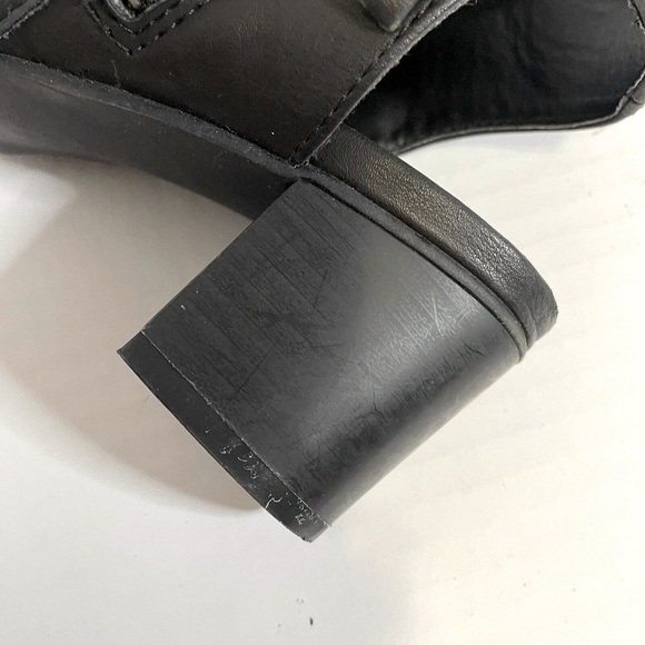 Sugar Rosetta Womens Black 6 M 1.5" Heel Block Style Sandals Shoes - Picture 8 of 12